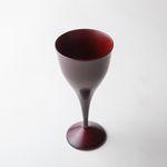 Inside Cashew Painted "Akane "Lacquer Wine Cup Horse Chestnut