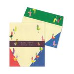 Beni Hirose Mino‐washi Japanese Paper Writing Stationery Paper with Envelopes - Colorful Birds