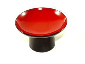 "Okuizome" Dishes set (Black outside, Red inside for Girl)