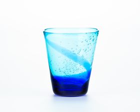 "Awamori"(Okinawa's Distilled Spirits) Glass - Set of 5, Blue-Light Blue