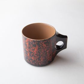 "Tsuishu" Lacquer Mug Cup Vermilion