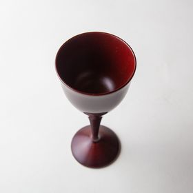 Inside Cashew Painted "Akane "Lacquer Wine Cup Horse Chestnut